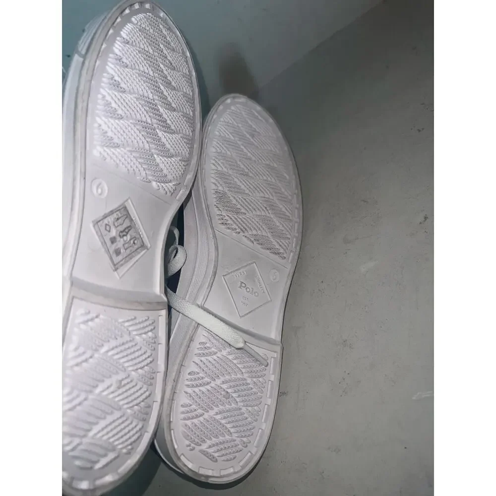 Polo Ralph Lauren Essence 100 Canvas Cap-Toe Sneakers SZ 6